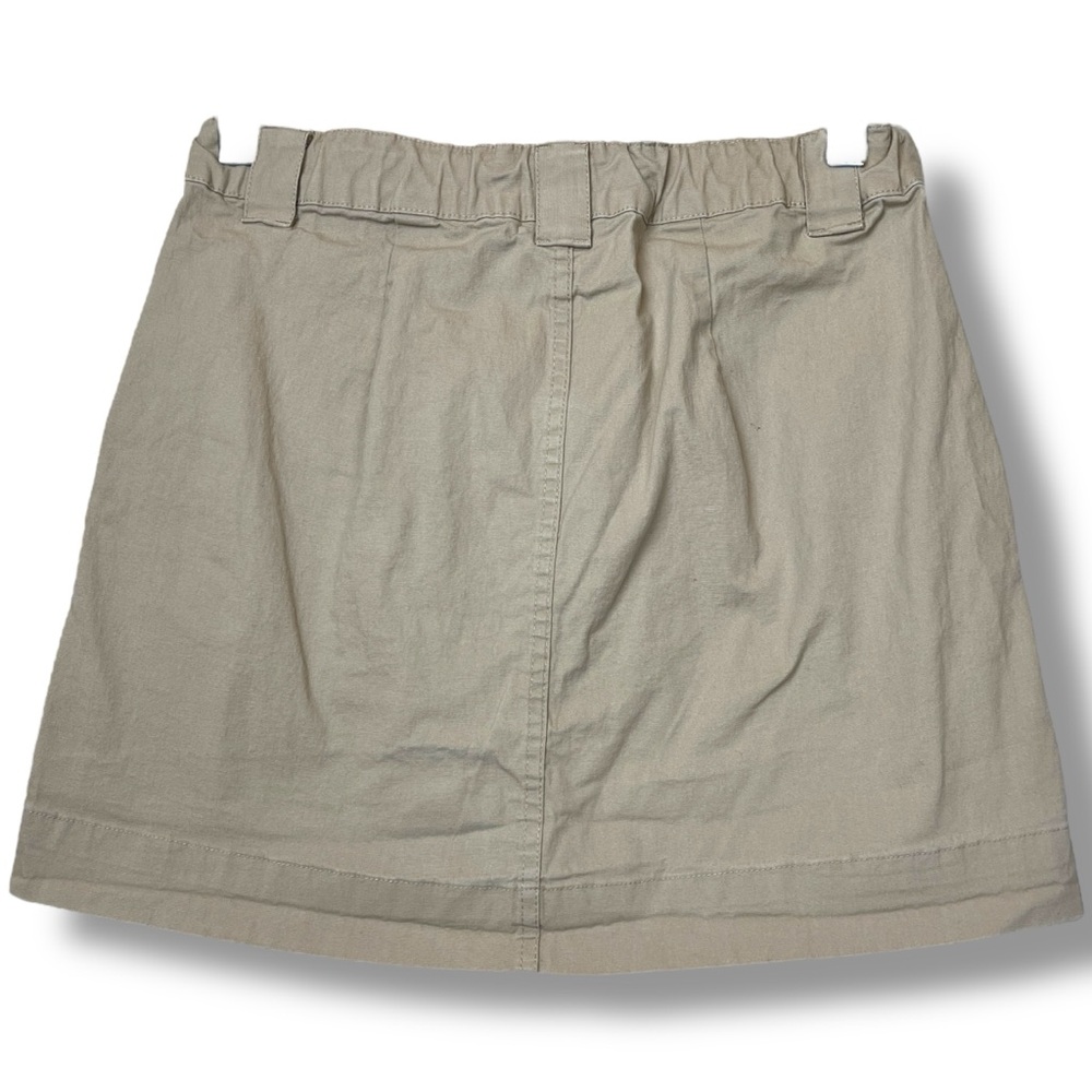 Wild Fable Beige Khaki High Rise HR Cargo Chino Cotton Mini Skirt size 2 - Picture 4 of 6
